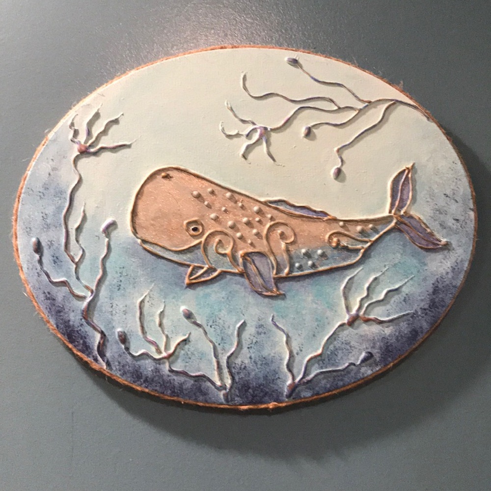 Hand Painted Hot Glue Art